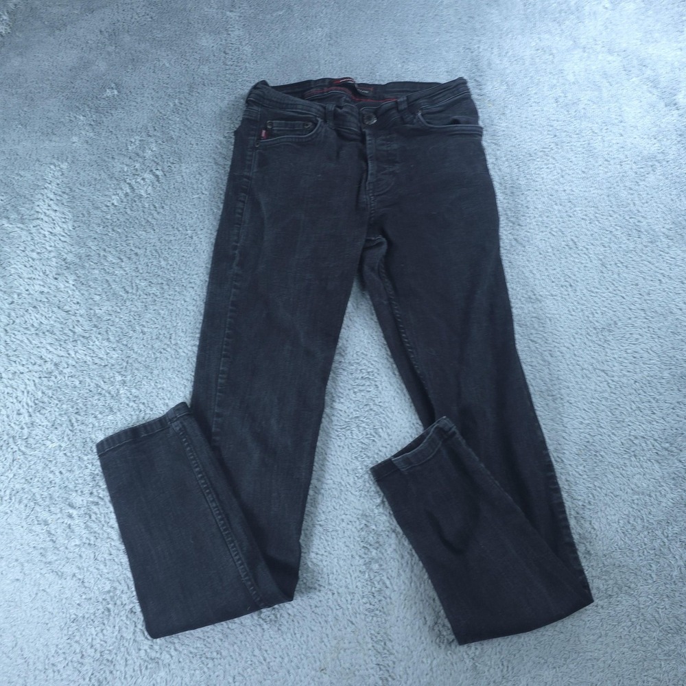 Prada Jeans Mens 31x34 Gray Charcoal Wash Slim Fit Straight Stretch Fits 28x31